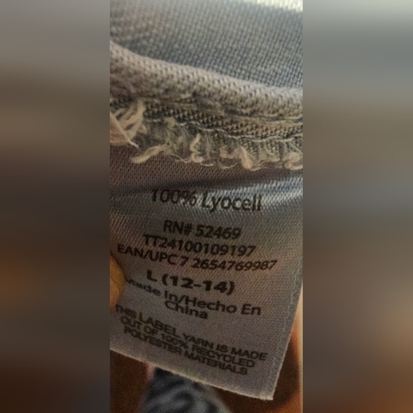 Time And Tru Tie Halter Light Denim Blue Wash Large Lightweight - Picture 6 of 6